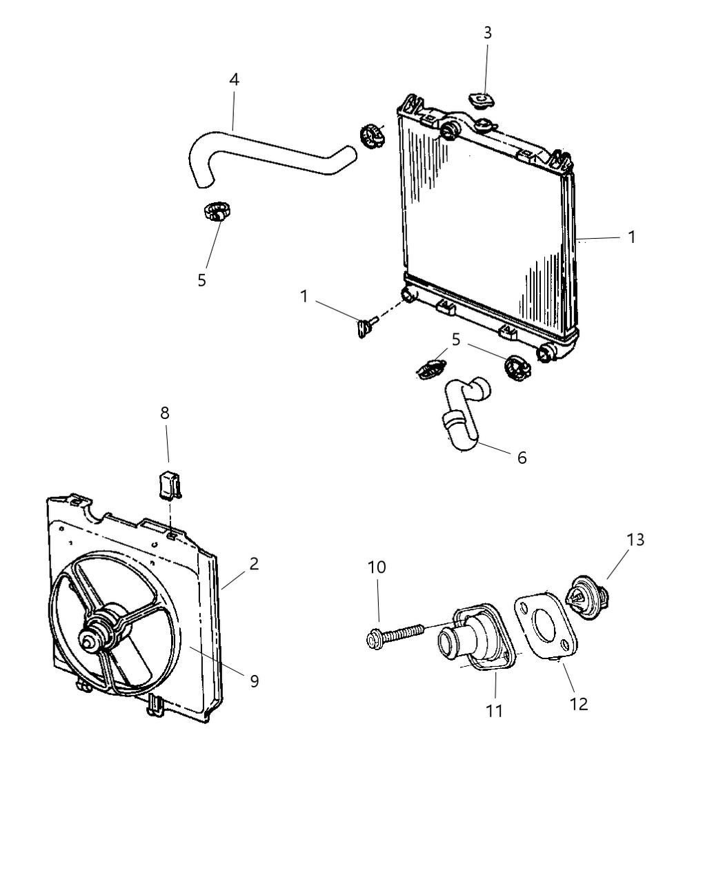 Mopar 5073540AA Relay Package Radiator Fan