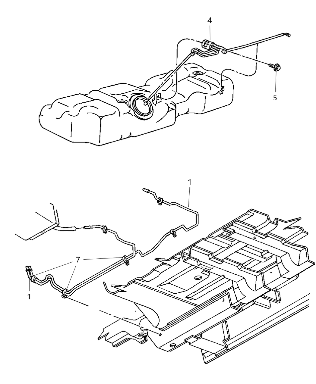 Mopar 4809575AB Tube Fuel Vapor