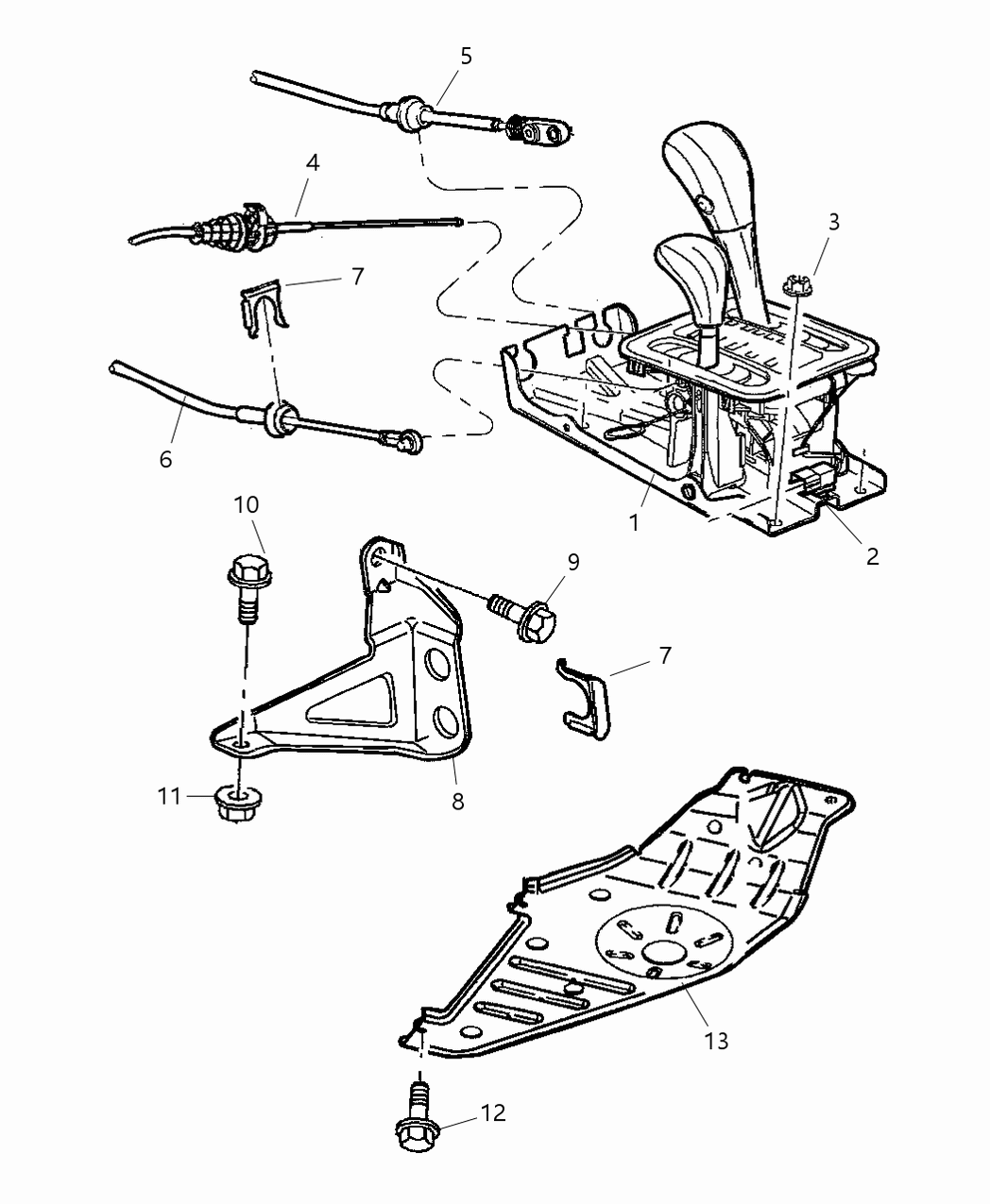 Mopar 52104220AB Bracket Torque Shaft