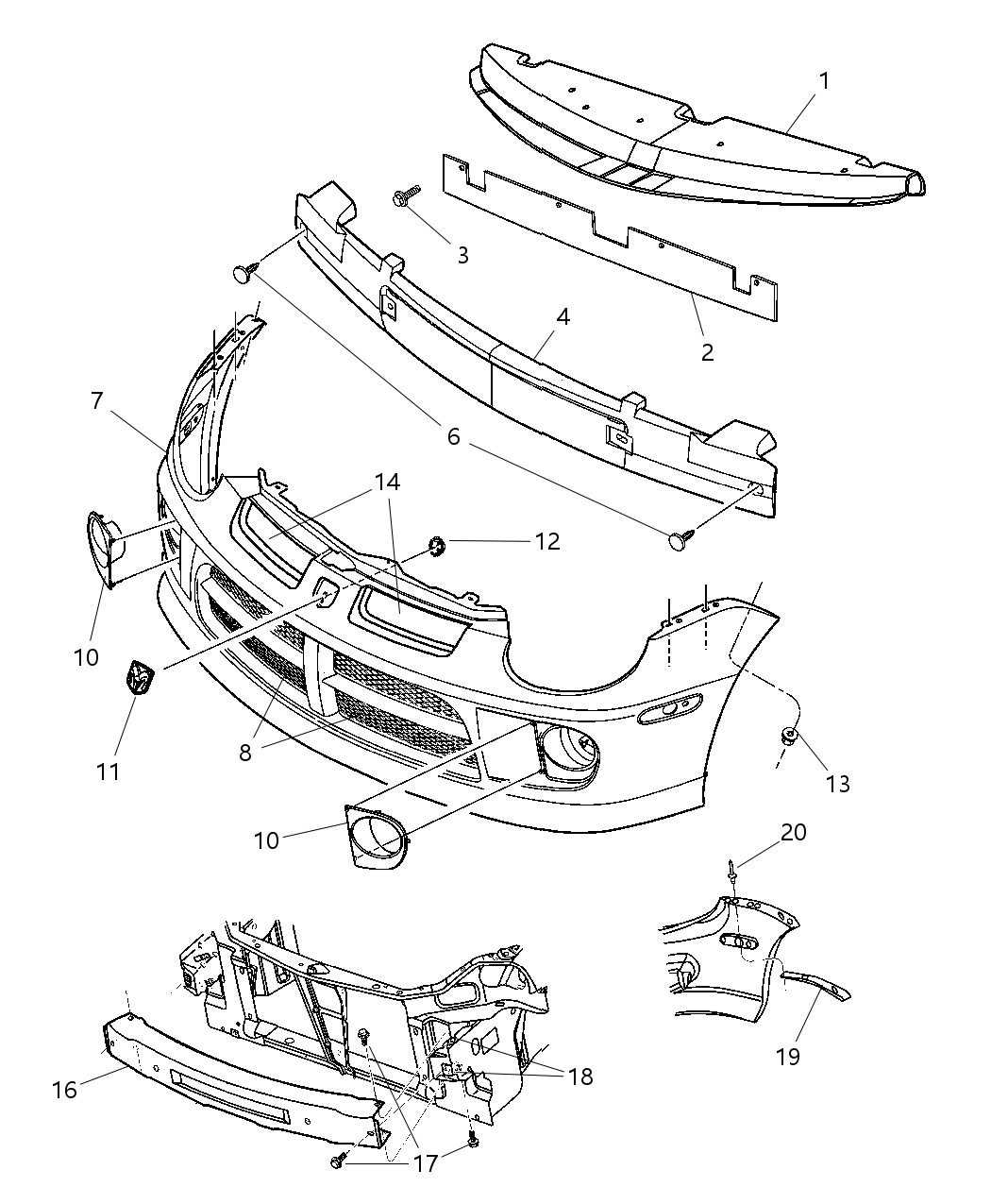 Mopar 5303614AB License Bracket