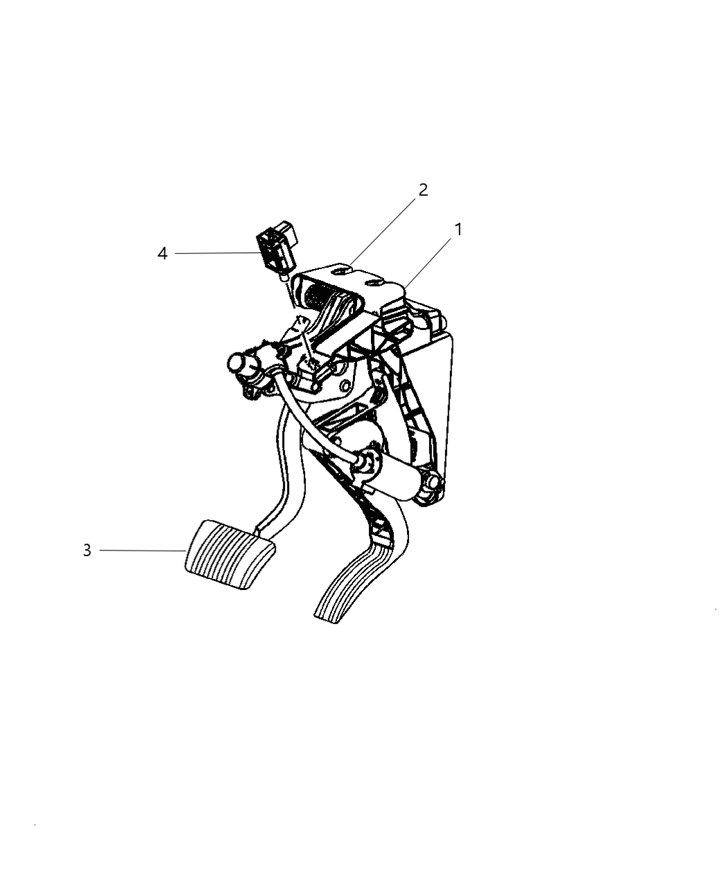 Mopar 4683922AF Module Brake Pedal