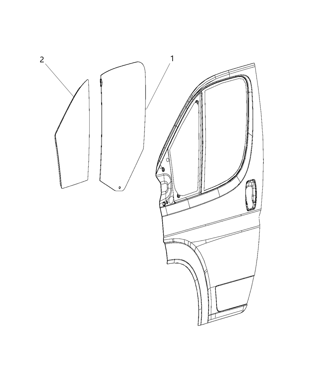 Mopar 68094625AA Bushing Clip Fixed Window Attaching