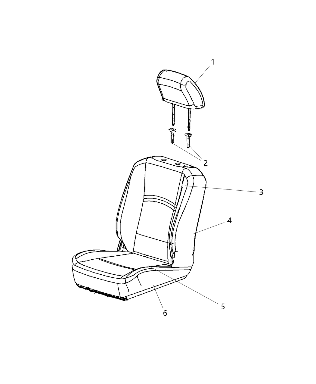 Mopar 5MV76FFTAB Cover Front Seat Cushion