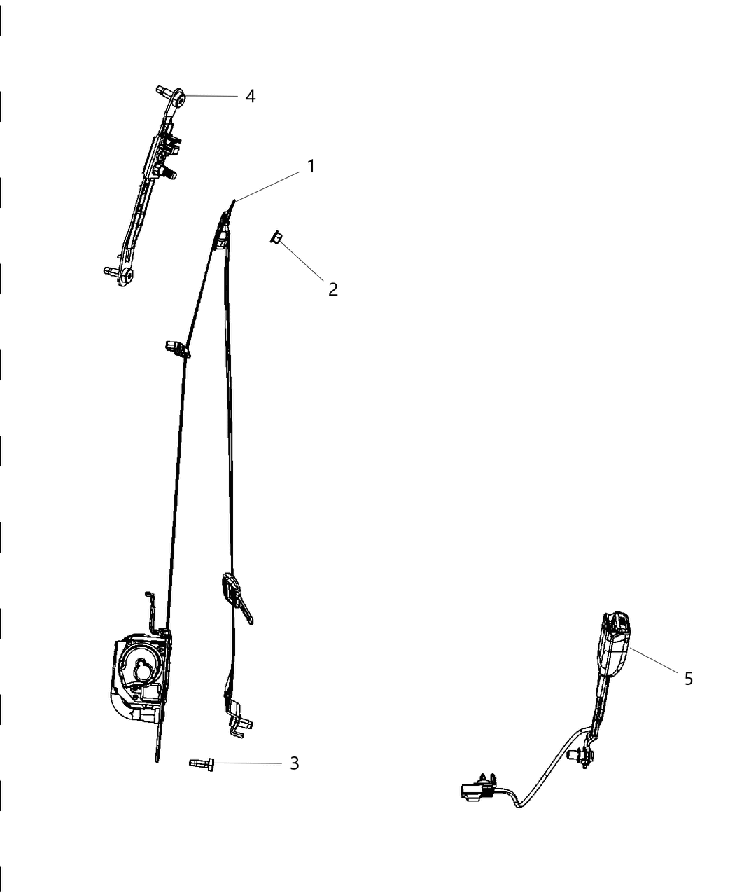 Mopar 68059694AE Cup Seat Belt Retractor