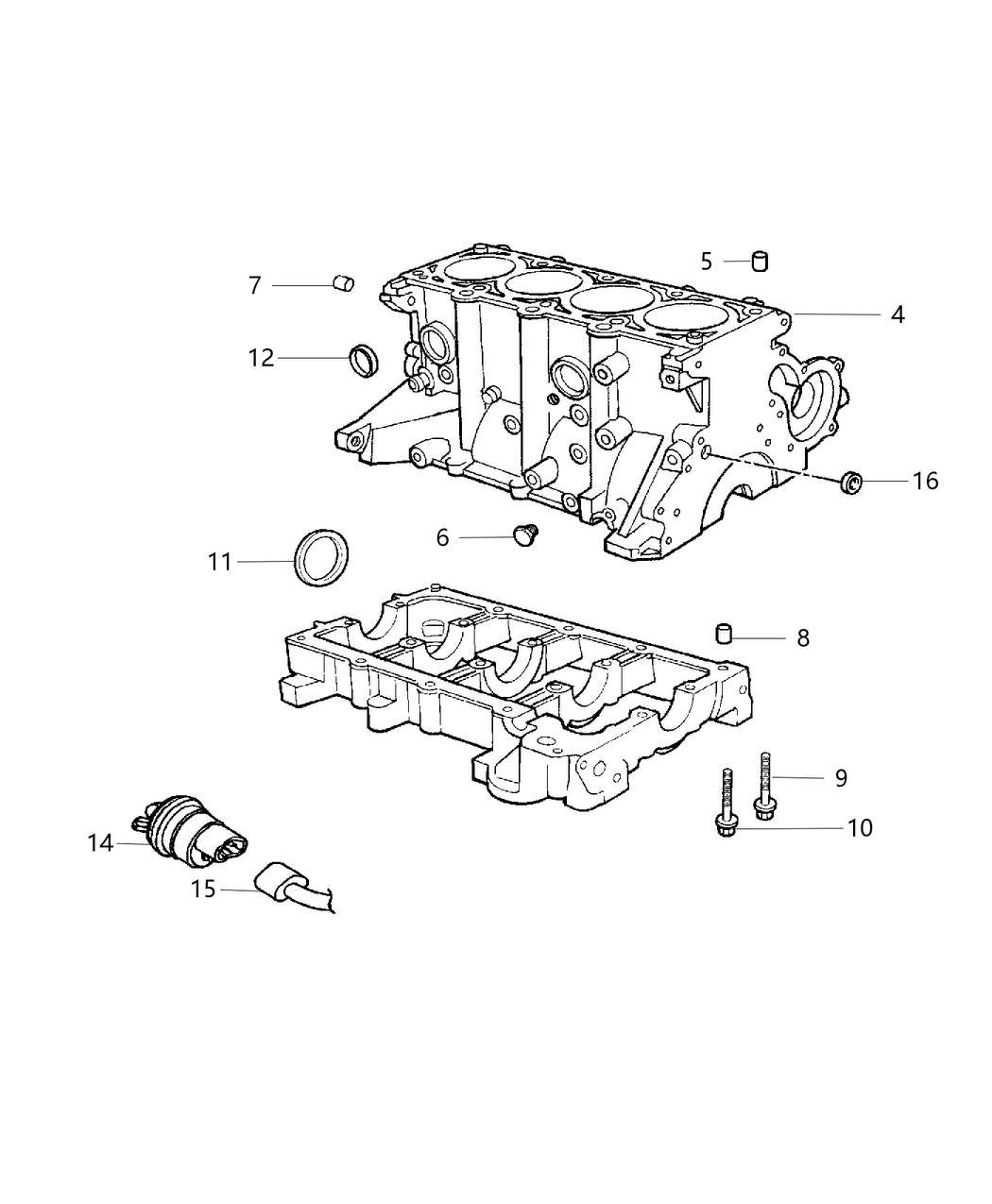 Mopar R0424833 Engine Long Block