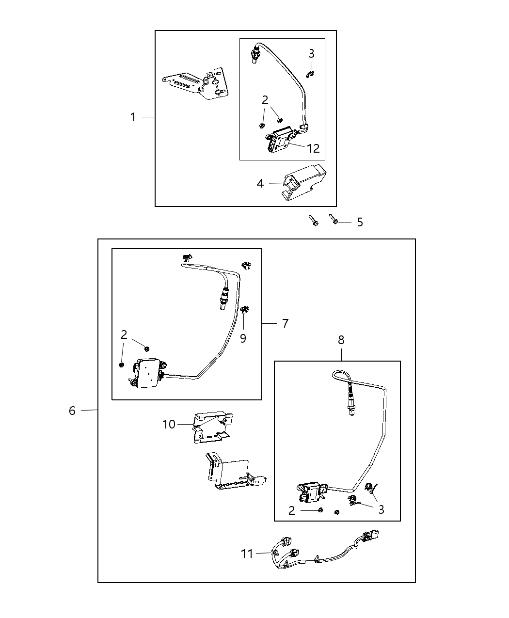 Mopar 68185693AB Wiring Nitrous Oxide Sensor