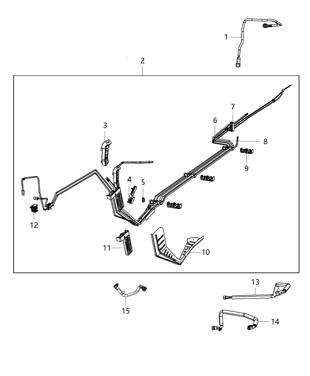 Mopar 68340237AB Tube Fuel Supply