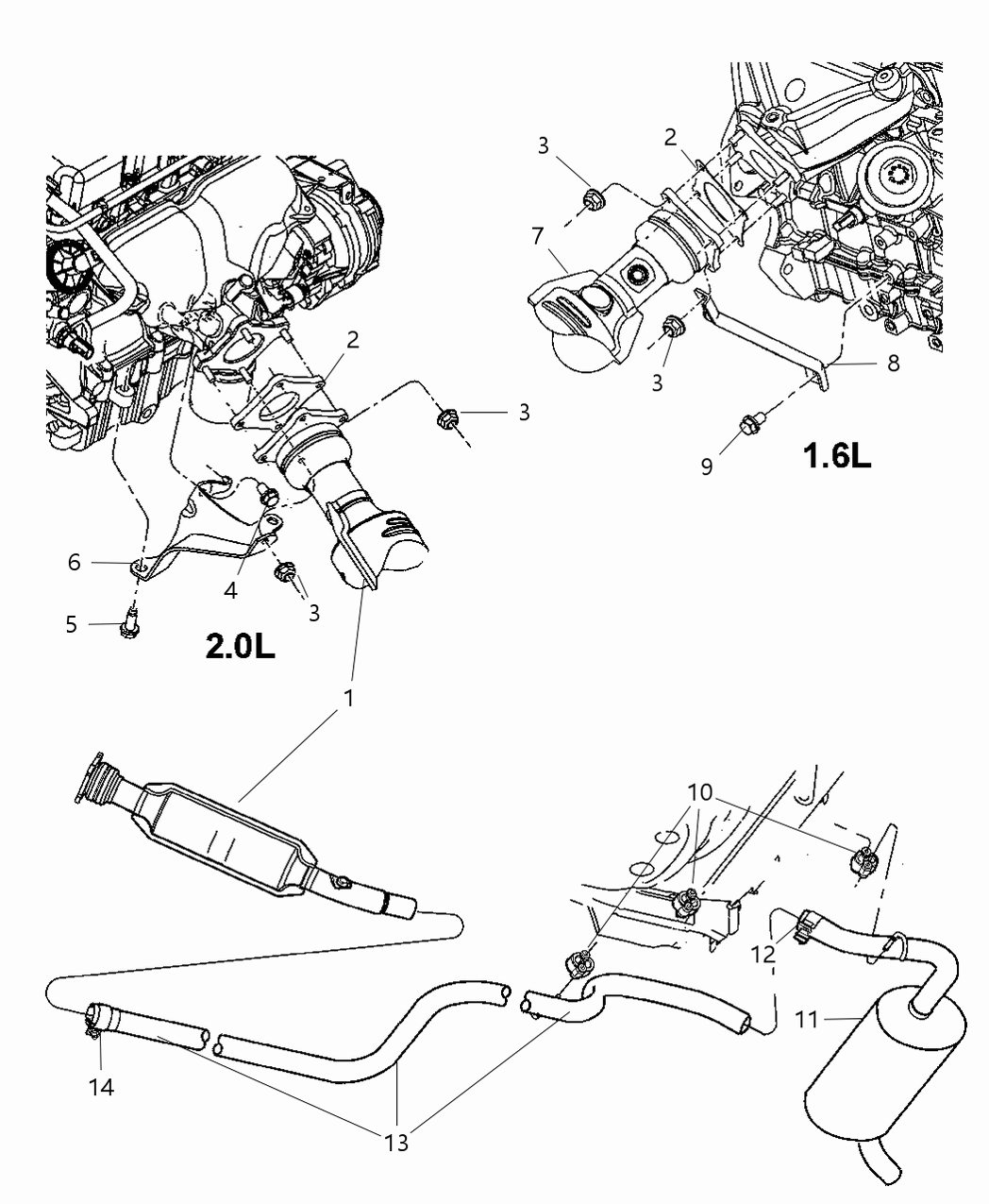 Mopar 5278887AB Pipe Exhaust Extension