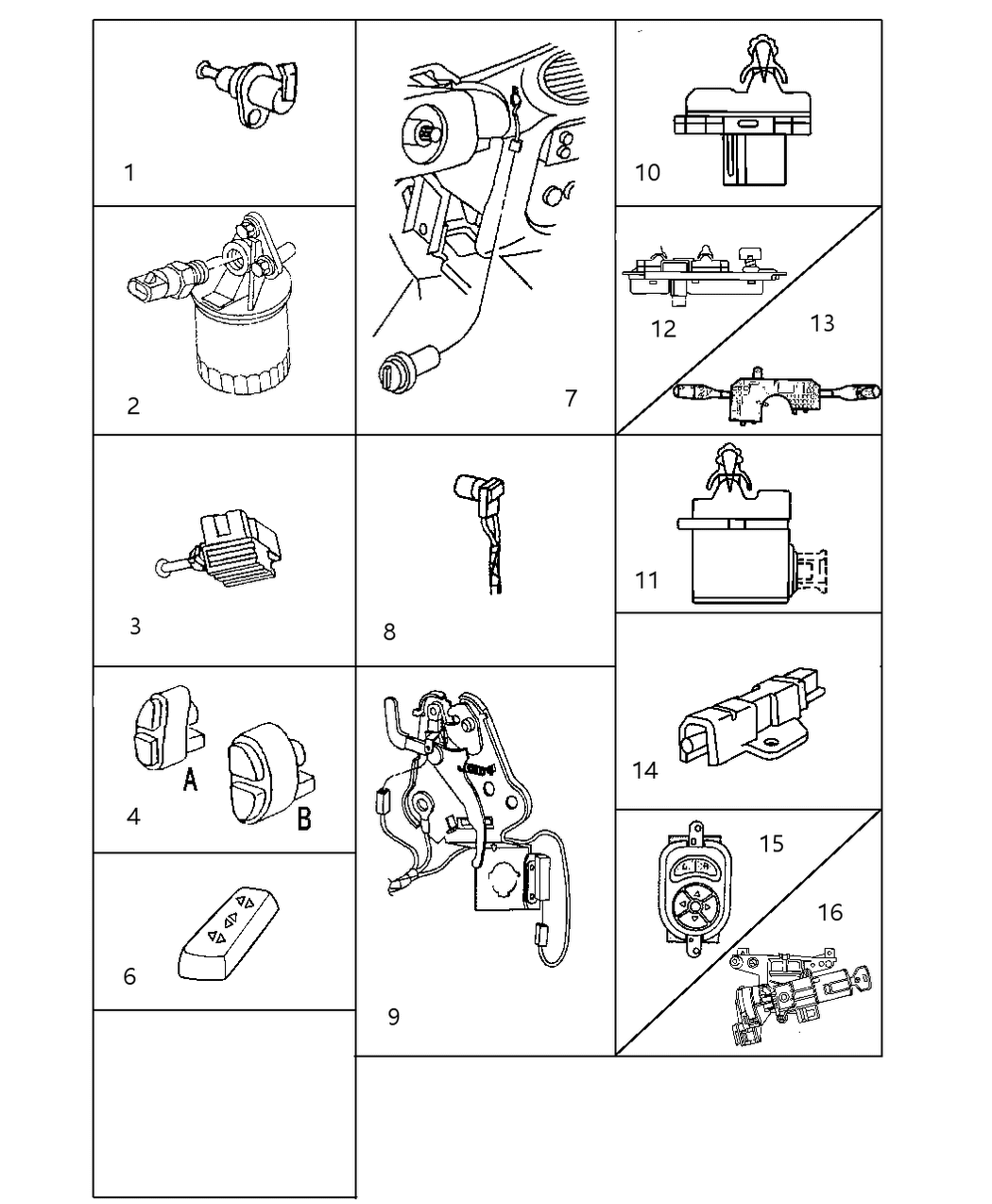 Mopar 4897157AA Switch Power Seat