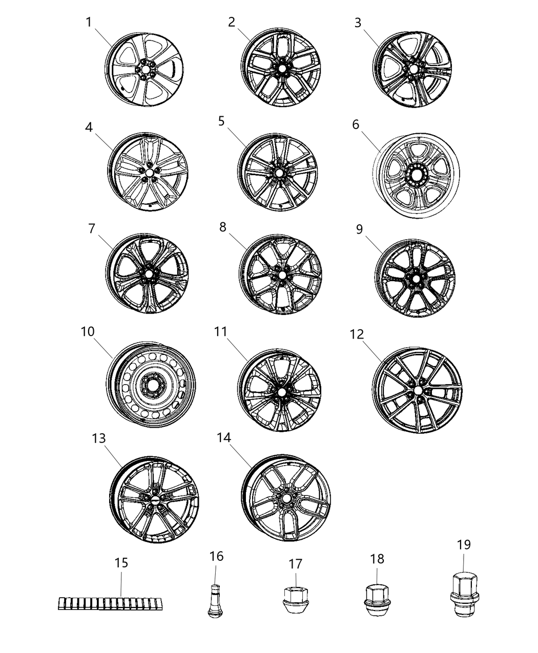 Mopar 7BD66DD5AA Wheel, Alloy