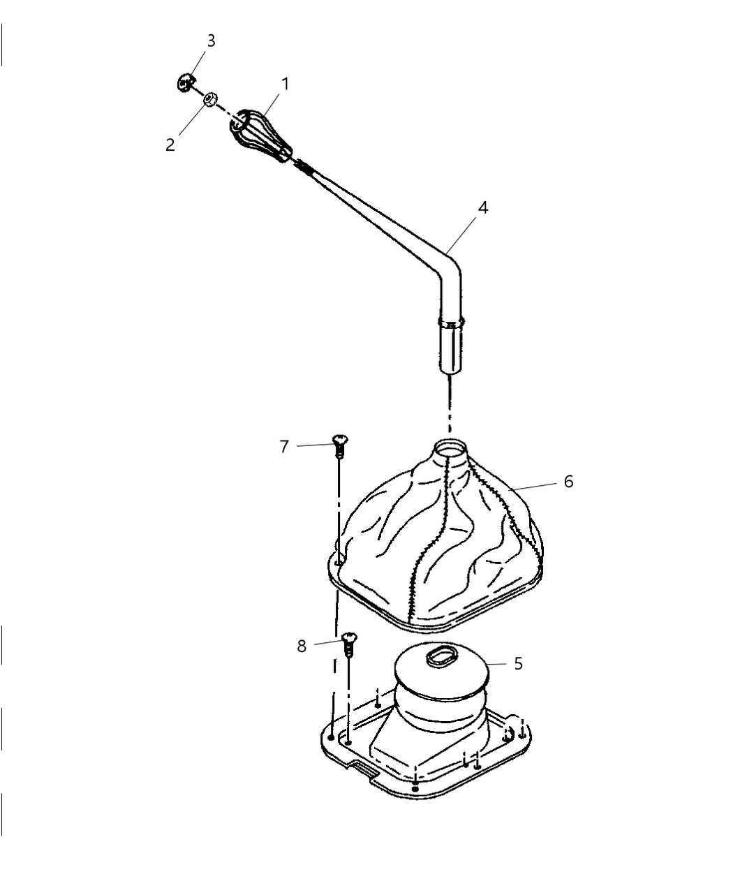 Mopar 53008996 Shift Boot, Lower