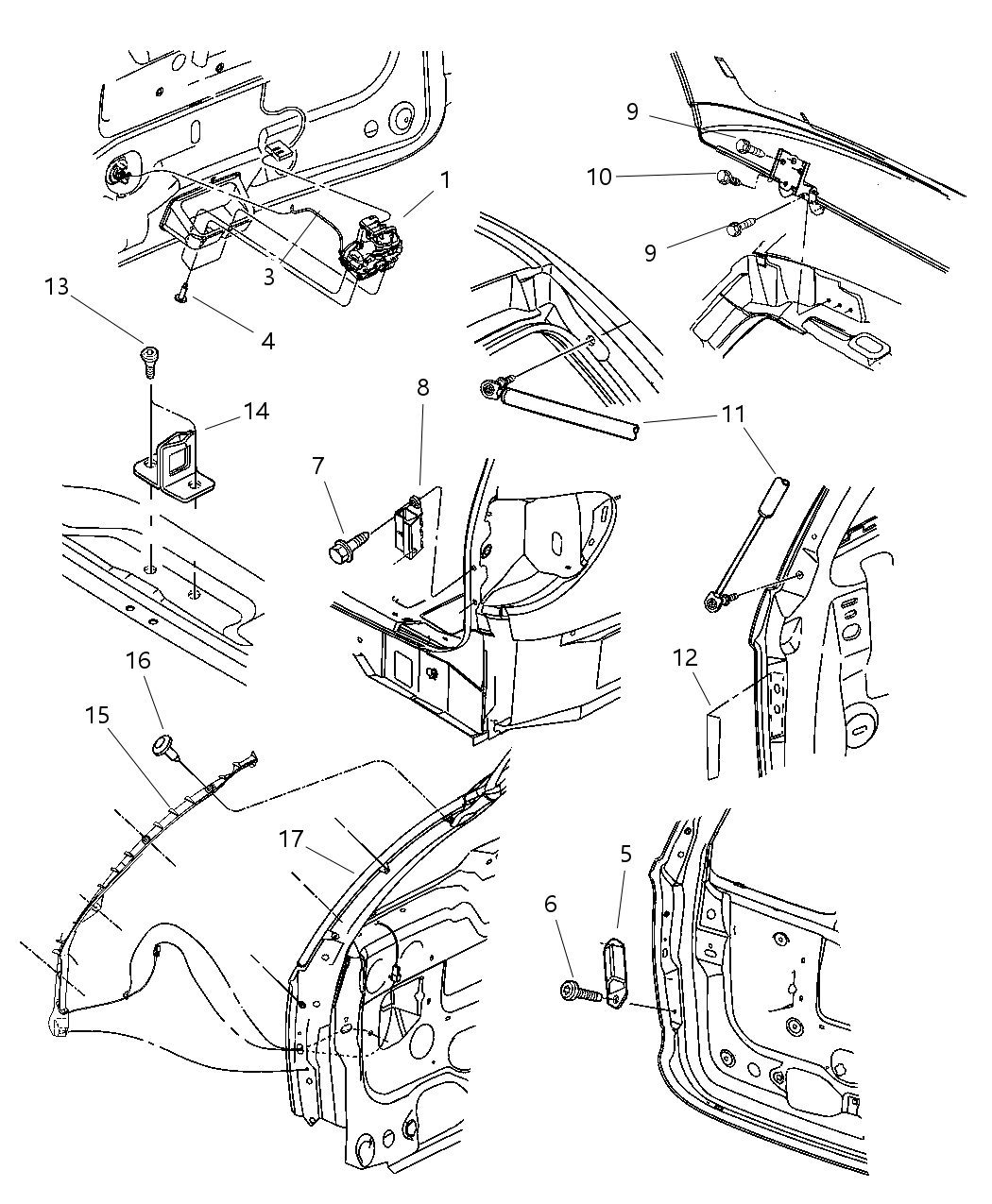 Mopar 4894032AA Sensor Pinch