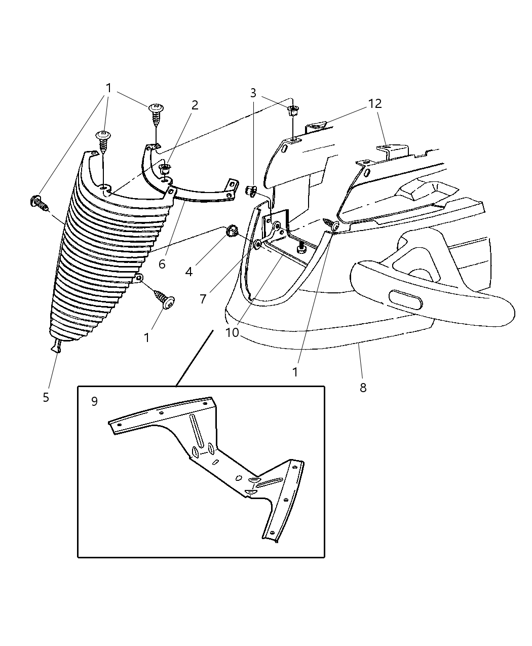 Mopar 5003071AA Front Panel