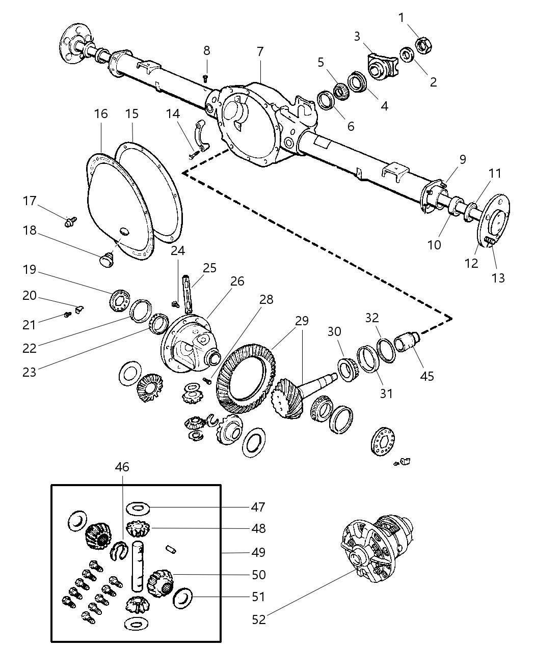 Mopar 4882057 Housing Rear Axle
