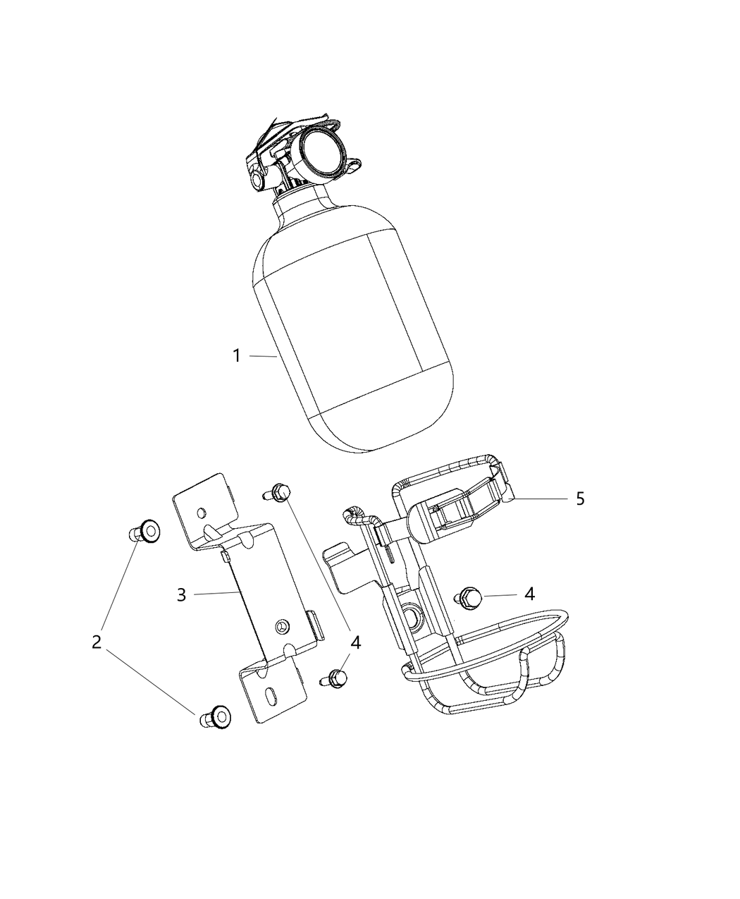 Mopar 68138488AB Bracket Extinguisher