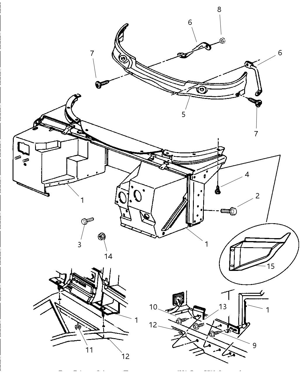 Mopar 6101089 Screw And Washer Hexagon Head M10X1.5X40