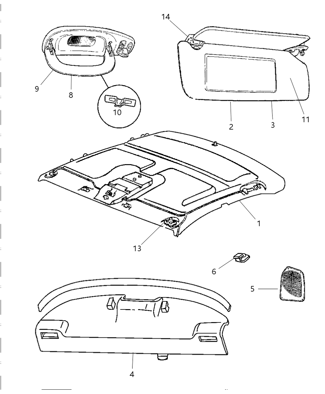 Mopar QG80HW8 Headliner