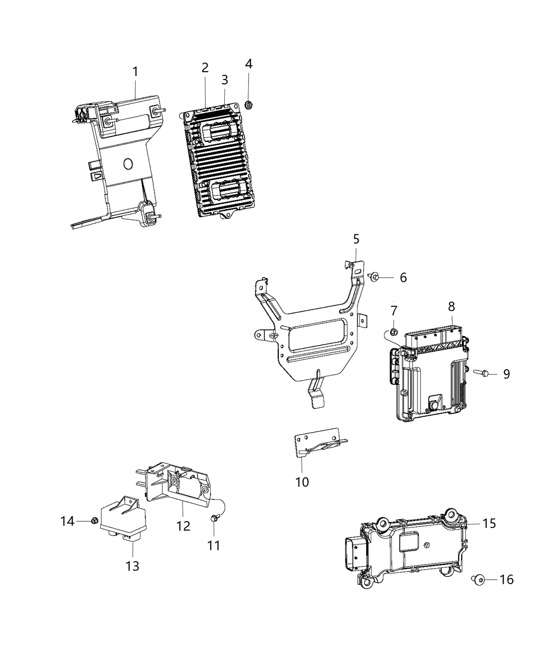 Mopar 68185537AC Bracket Engine Control Module