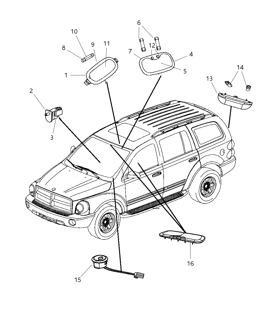 Mopar 55361403AC Lamp LED