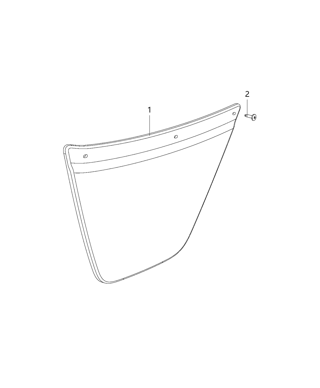 Mopar 1YA59JXWAB Lower Trim Panel, Front