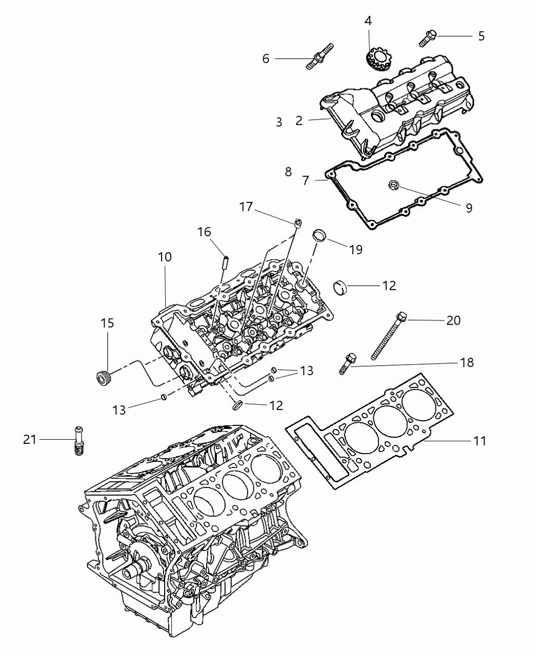 Mopar 5018593AA Gasket Package Engine Upper