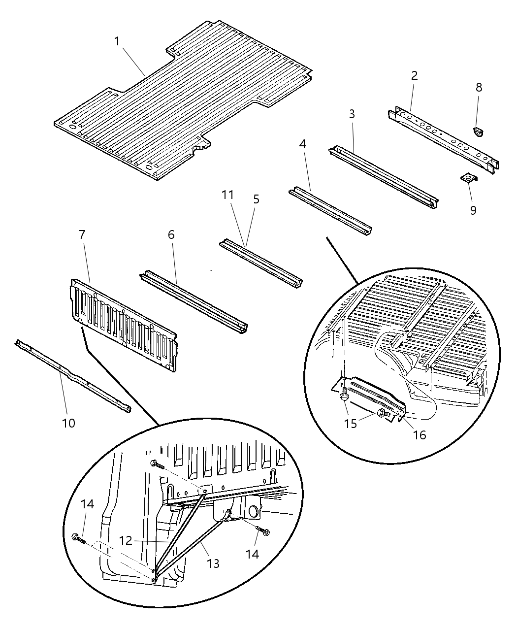 Mopar 55257486AA Brace Floor Pan