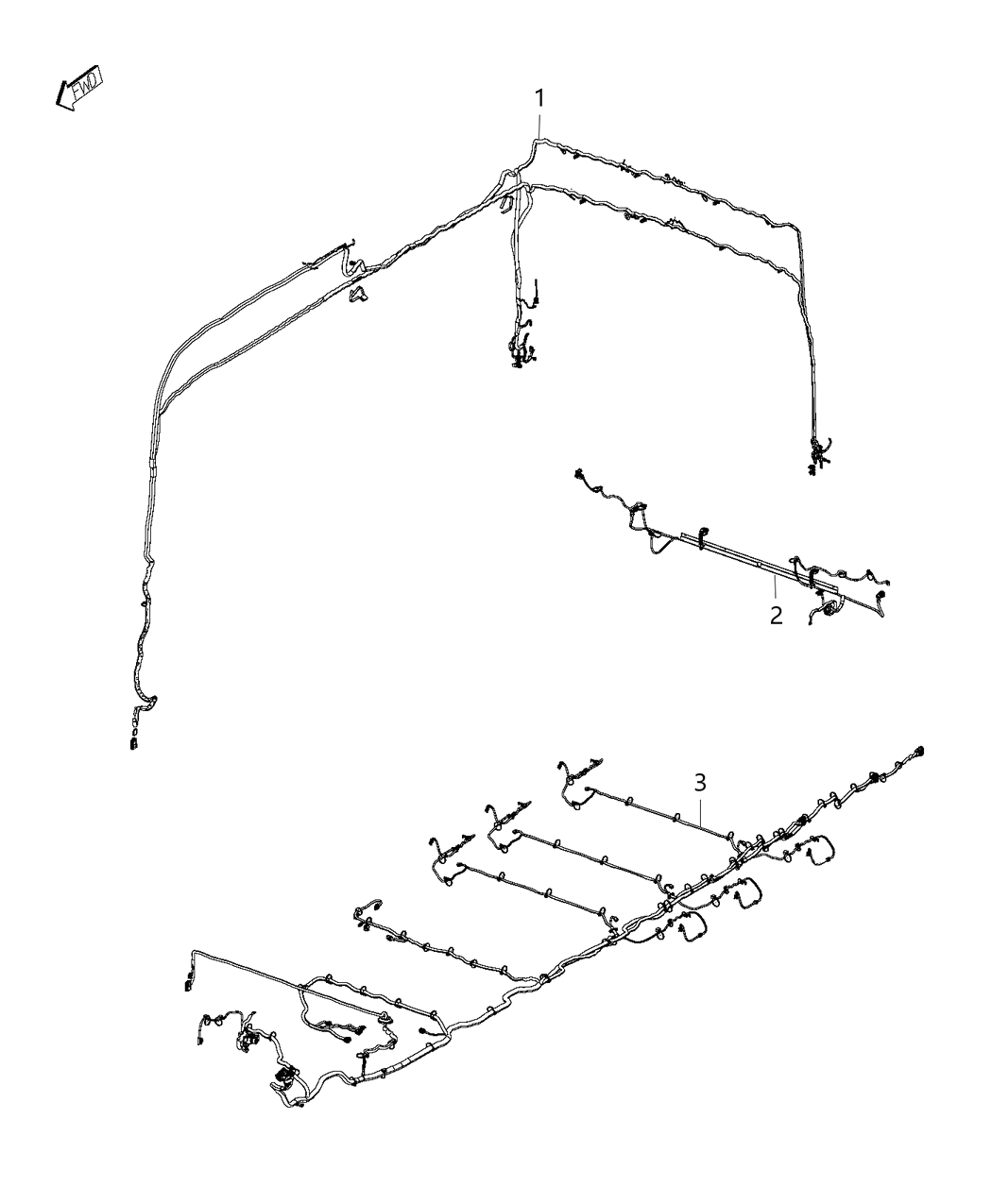 Mopar 68191009AB Wiring Body Right, Passenger Side