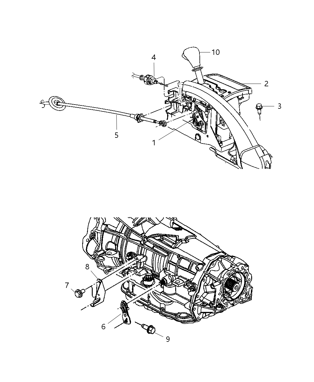 Mopar 52109678AF Housing And Lever Shifter Includes Bezel, Handle And Mat