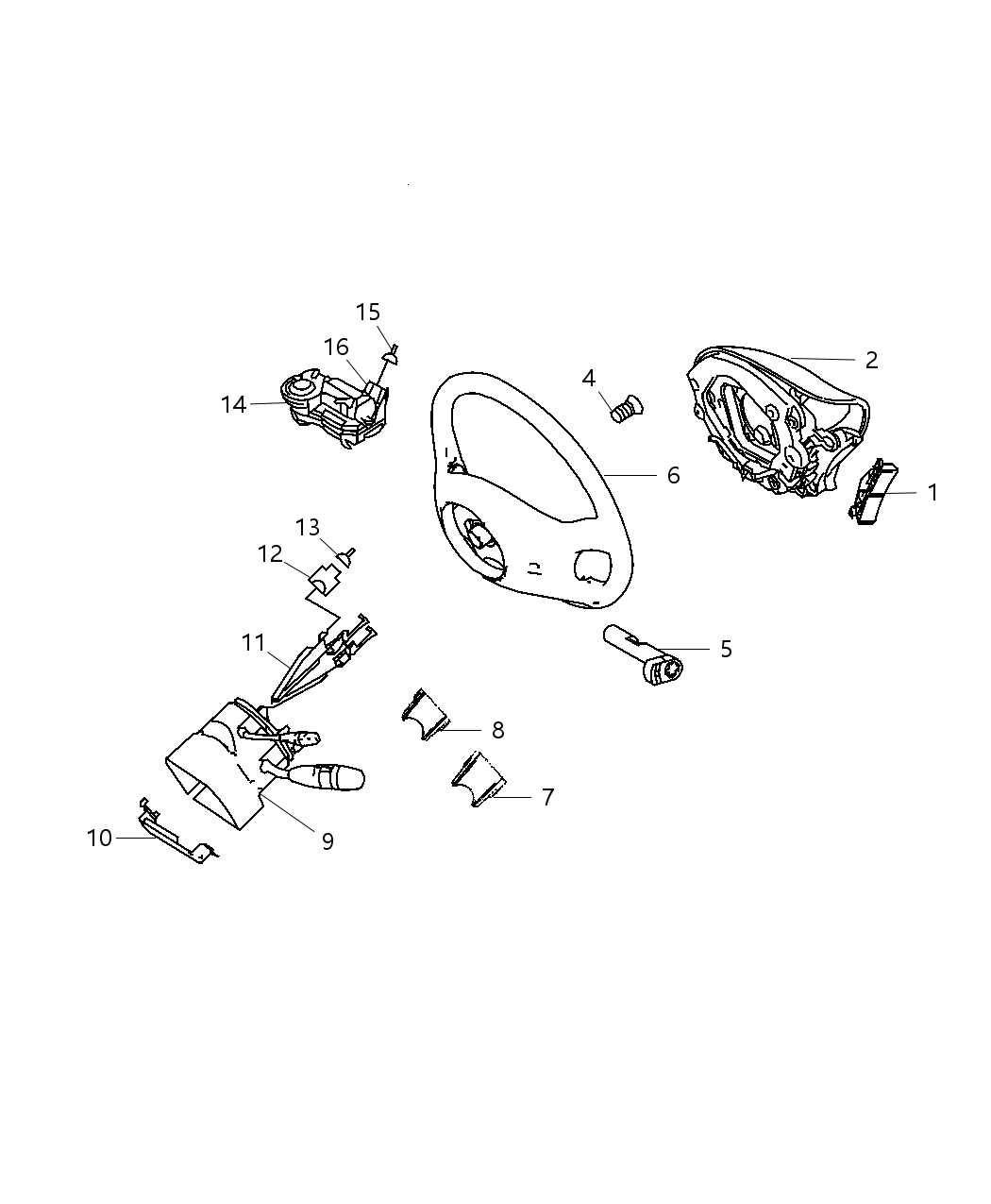 Mopar 68065317AA Pad Horn