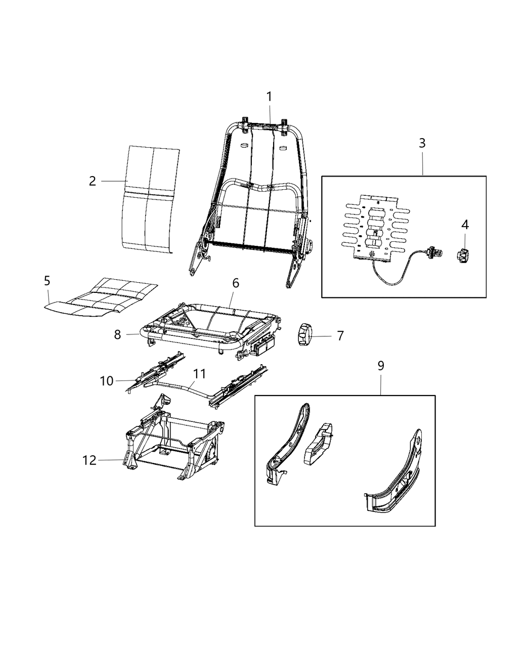 Mopar 1ZU12JXWAB Cover Seat Belt
