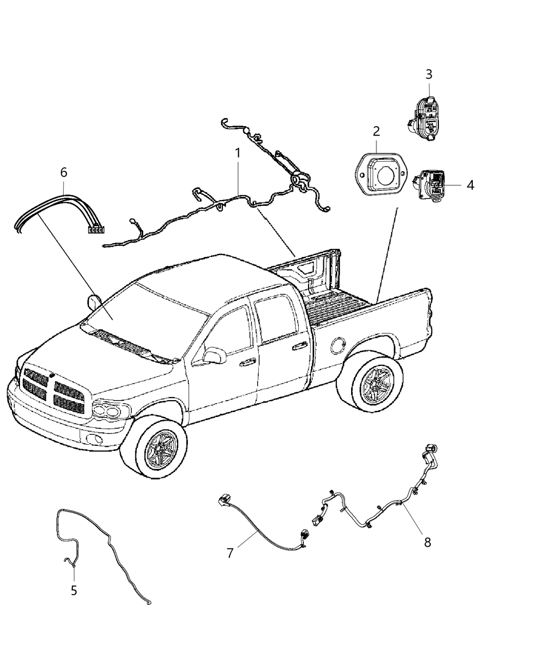 Mopar 68205718AC Wiring Chassis