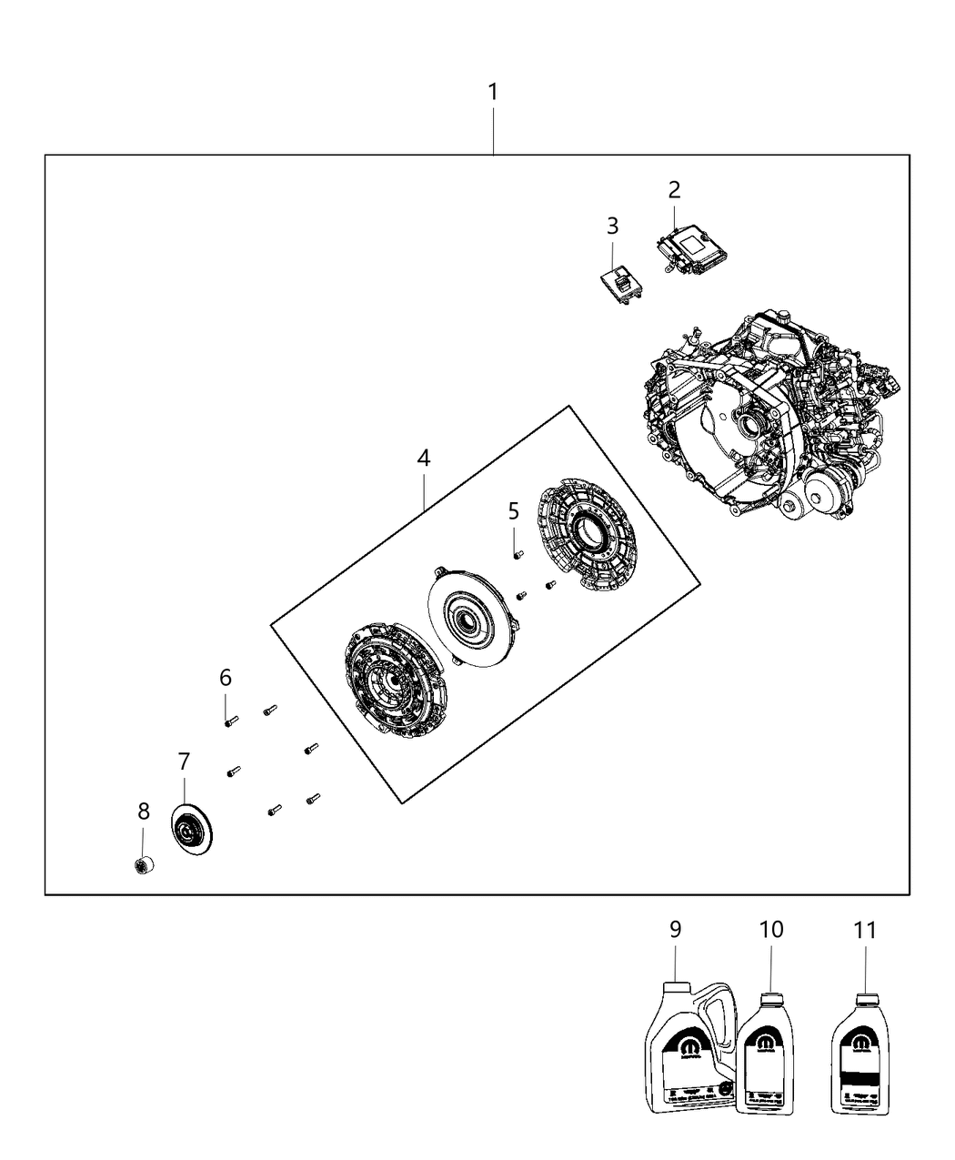 Mopar 68033642AC Module Transmission Control
