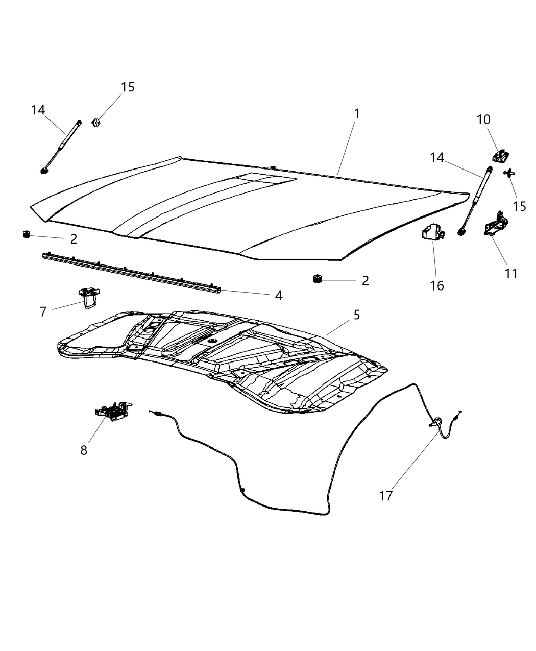 Mopar 5057776AA Silencer Hood
