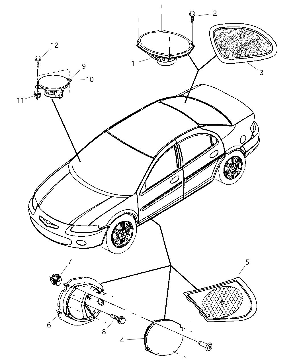 Mopar 5269496AC Bracket Speaker