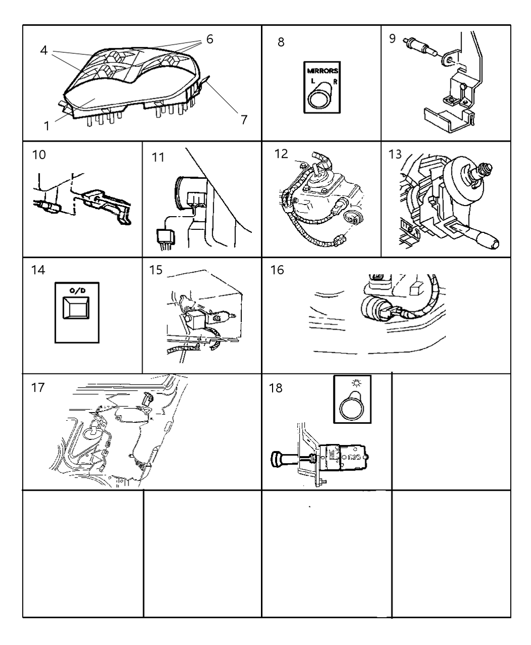 Mopar 56021658 Window Switch