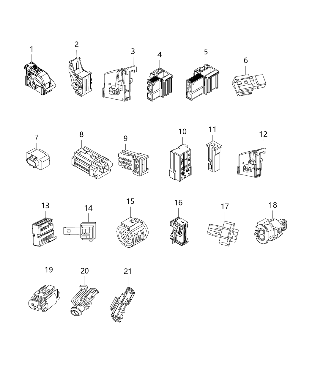 Mopar 68235748AA Connector Electrical Engine Cooling Solenoid Valve