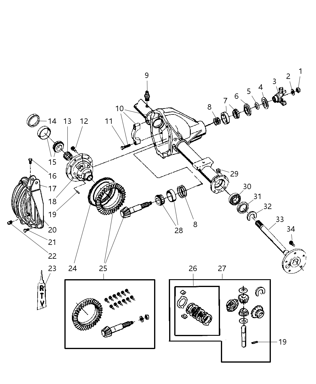 Mopar 5137574AA Case Differential
