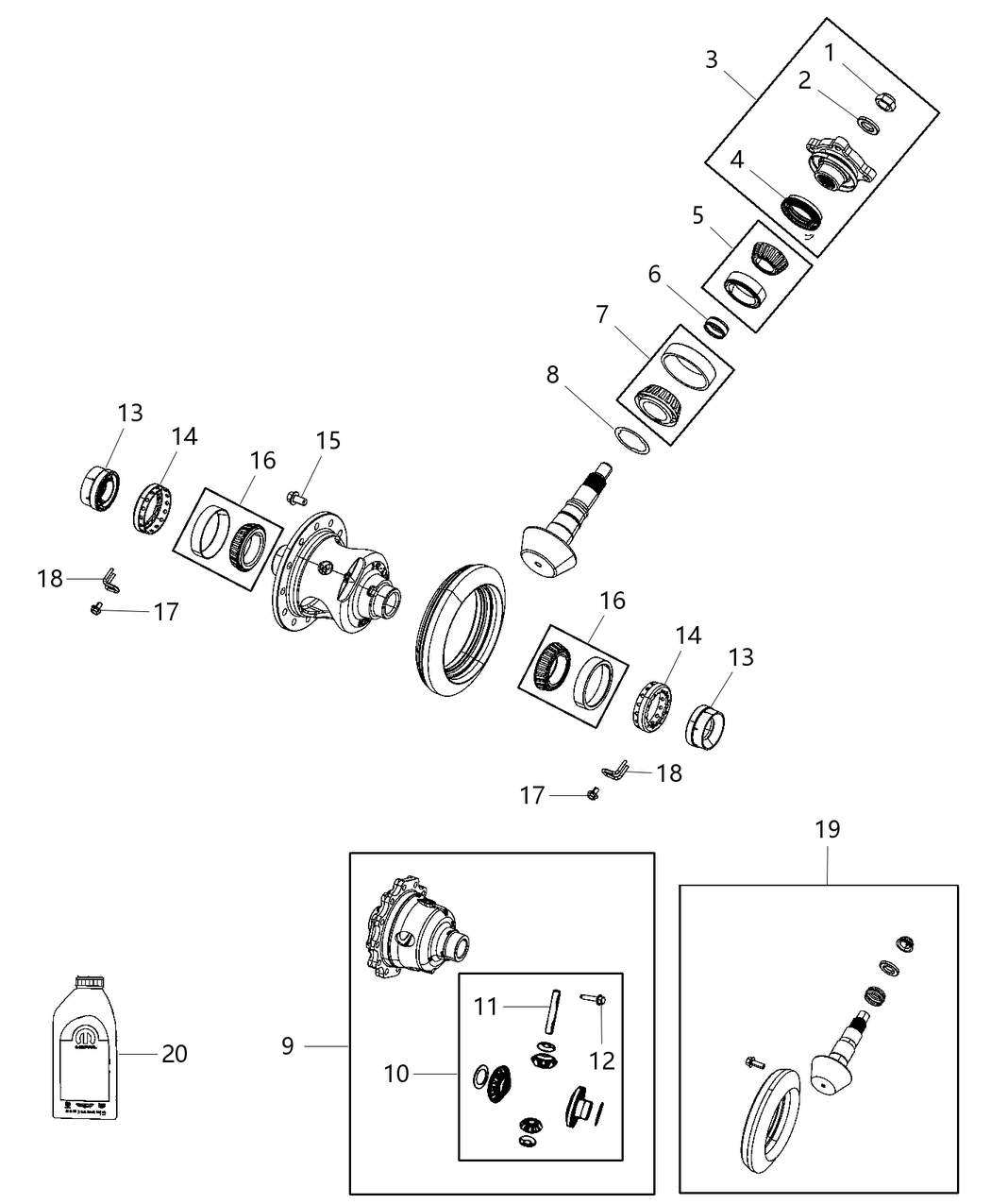 Mopar 68456966AA Gear Kit Ring And Pinion