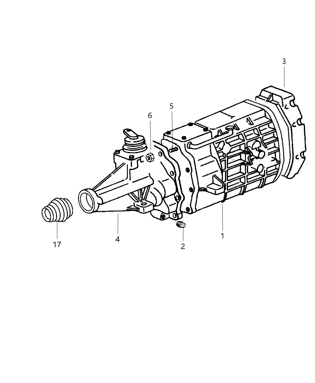 Mopar 4886337AA Case Transmission Rear