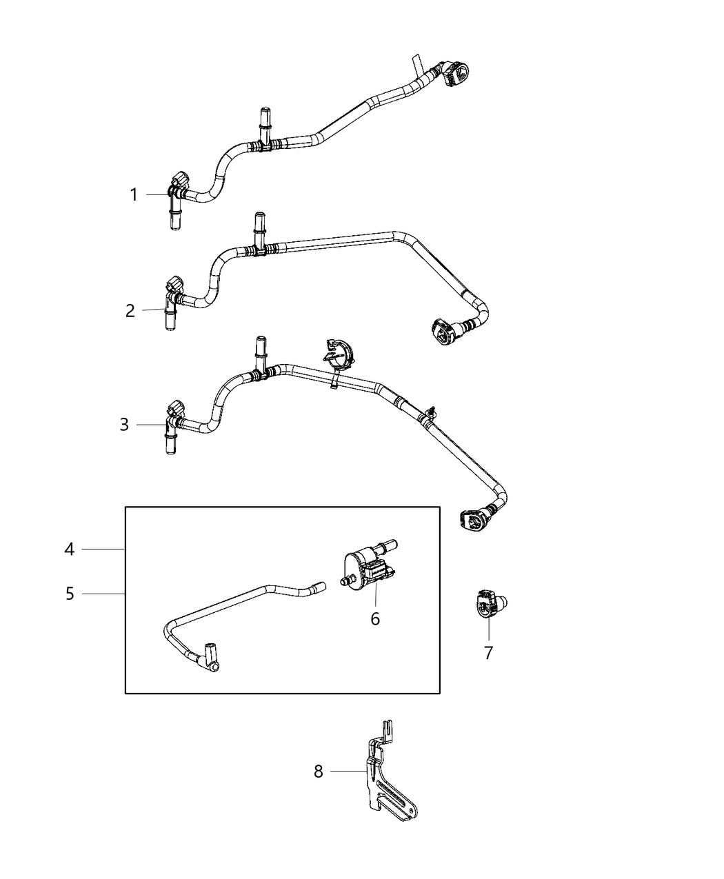 Mopar 68402172AA Hose Purge