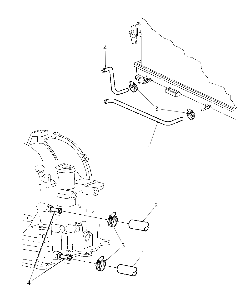 Mopar 5278606AA Hose Transmission Oil Return