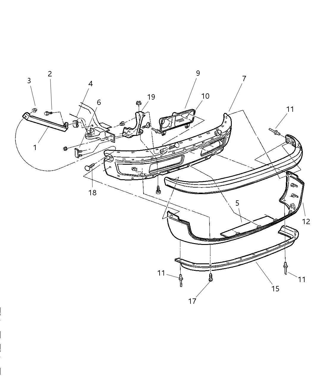 Mopar 55076787 Shield Sight Radiator Grille To Upper Crossmember