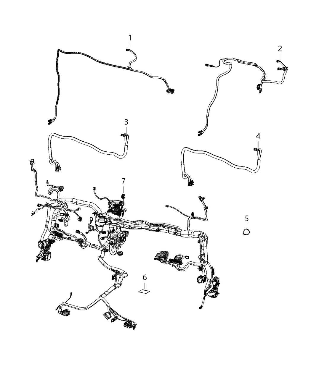 Mopar 68489520AB Wiring Instrument Panel