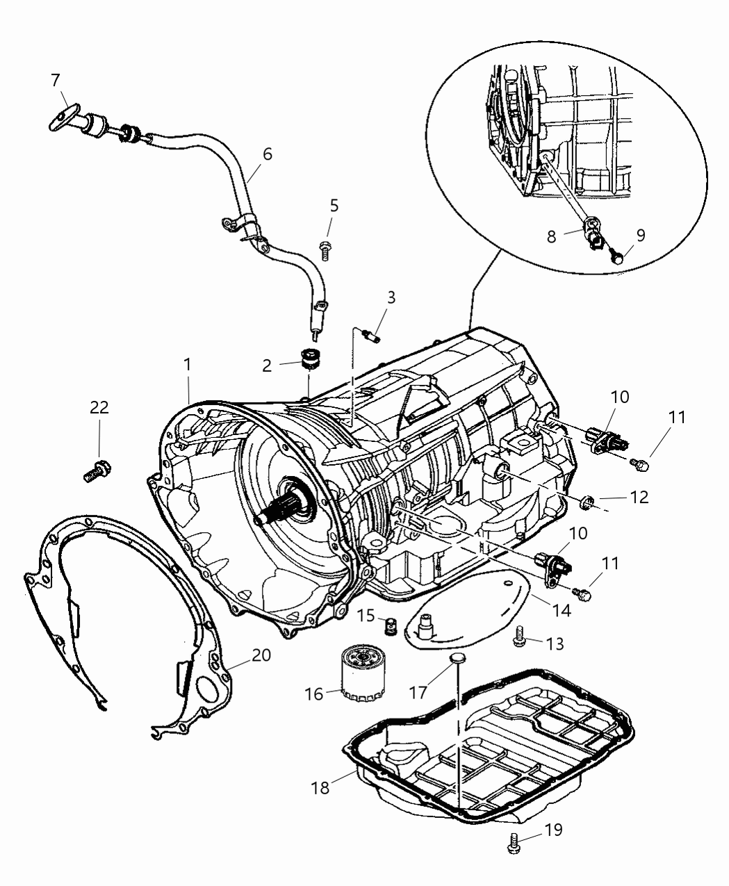 Mopar 52104134 Tube Transmission Oil Filler