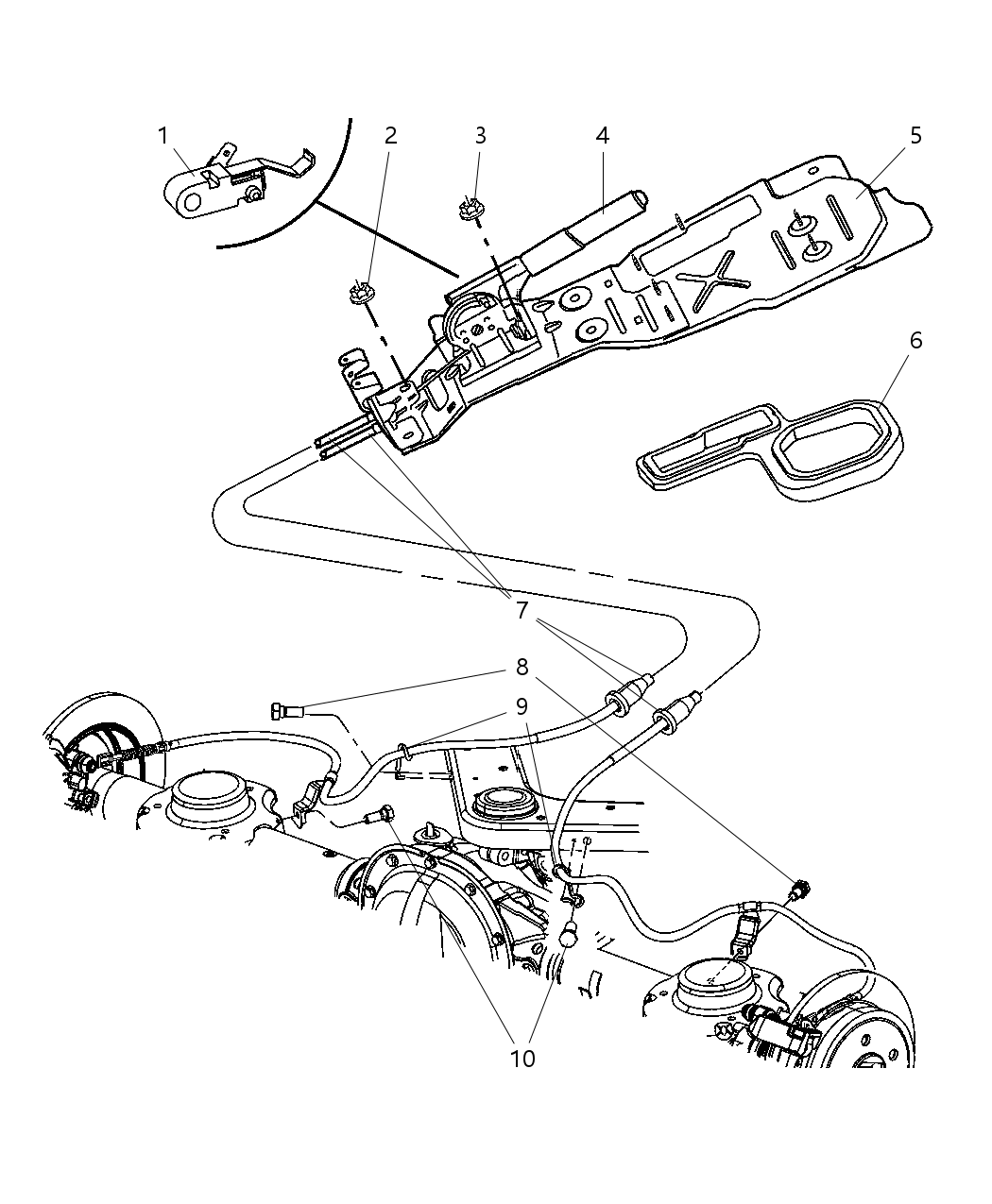 Mopar 52128714AB Bracket Parking Brake
