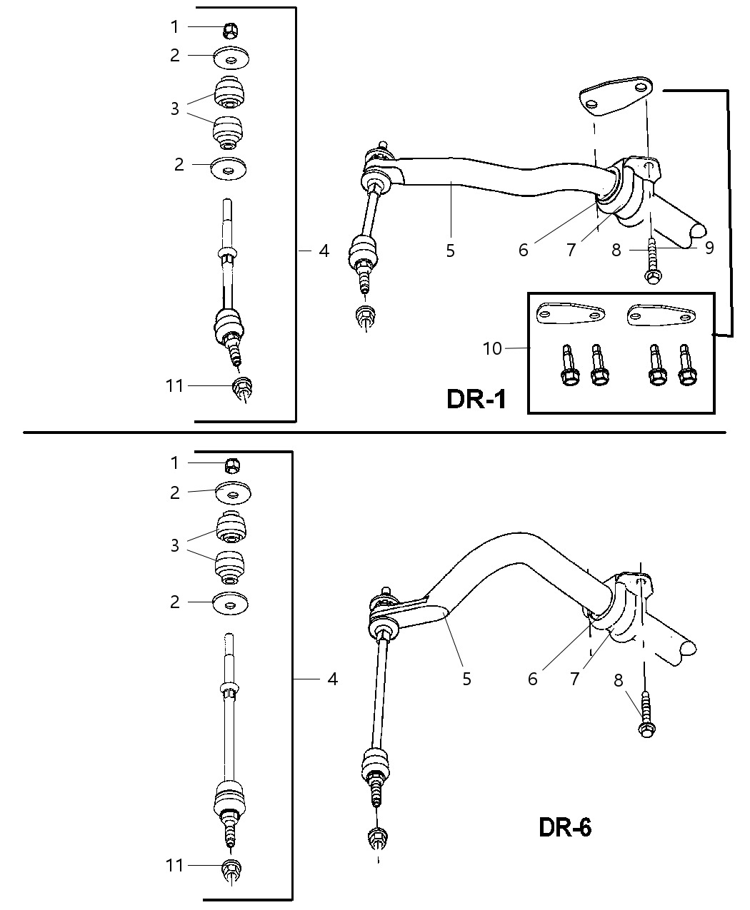 Mopar 68026573AA Spacer Package Stabilizer Bar