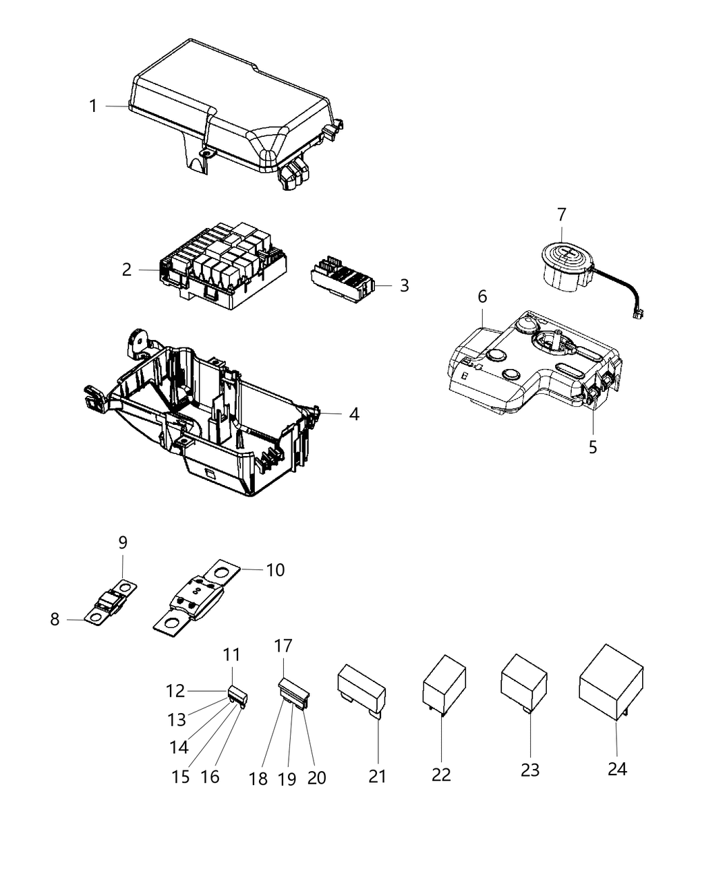 Mopar 68239605AA Cover Fuse Access