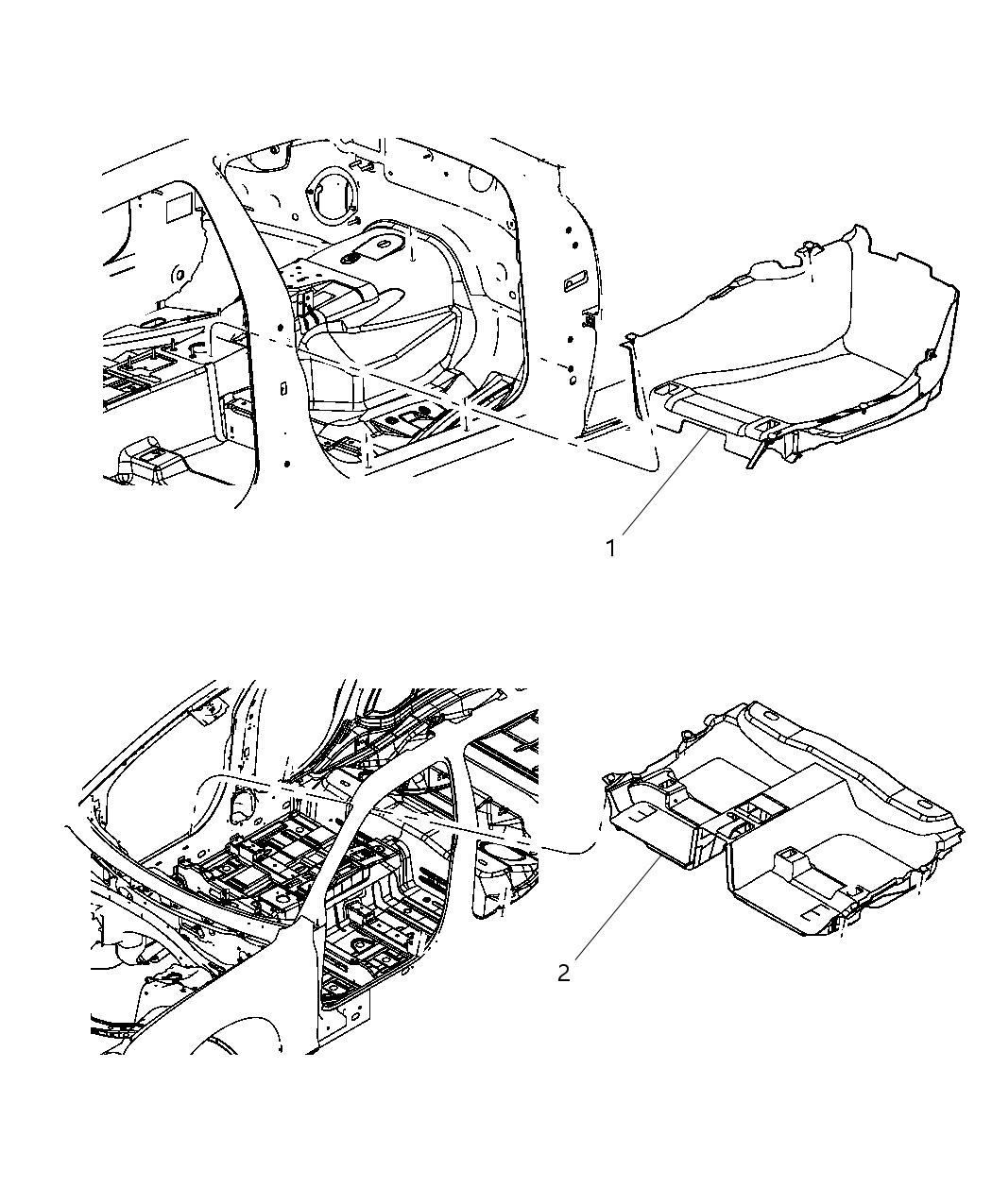 Mopar 1NG43DX9AC Floor Covering Front