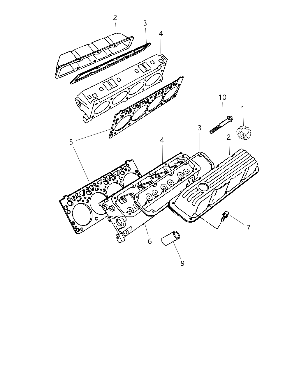 Mopar 4897386AD Upper Gasket Set