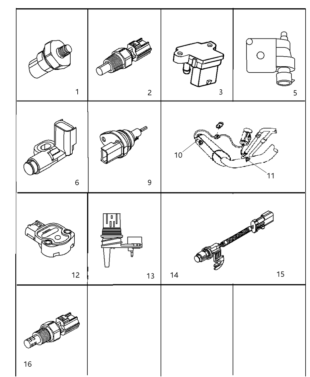 Mopar 4727138AB Camshaft Position Sensor